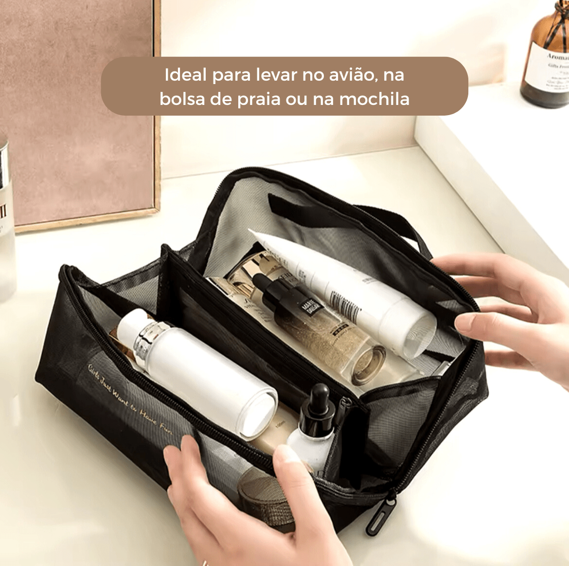Clarity Bag - Necessaire Transparente para Viagem - Shop Viagem