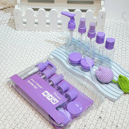 Conjunto de Frascos Transparente para Viagem - Shop Viagem