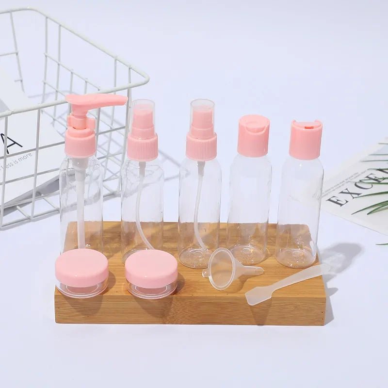Conjunto de Frascos Transparente para Viagem - Shop Viagem