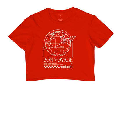 Cropped Bon Voyage – Portão 891 - Shop Viagem