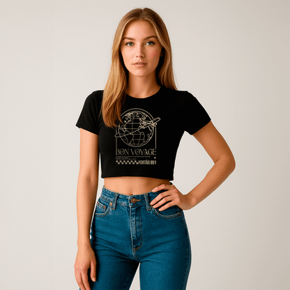 Cropped Bon Voyage – Portão 891 - Shop Viagem