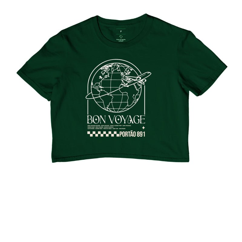 Cropped Bon Voyage – Portão 891 - Shop Viagem