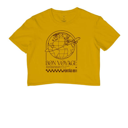 Cropped Bon Voyage – Portão 891 - Shop Viagem