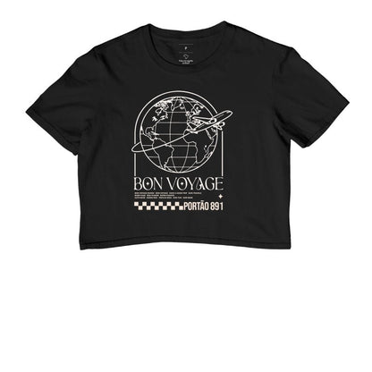 Cropped Bon Voyage – Portão 891 - Shop Viagem