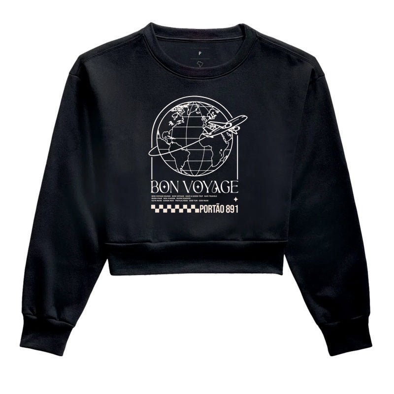Cropped Bon Voyage – Portão 891 - Shop Viagem