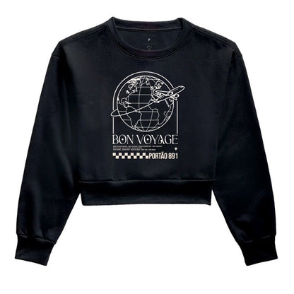 Cropped Bon Voyage – Portão 891 - Shop Viagem