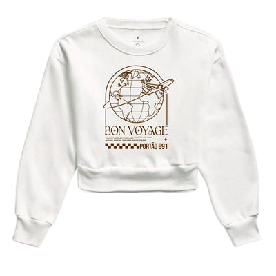 Cropped Bon Voyage – Portão 891 - Shop Viagem
