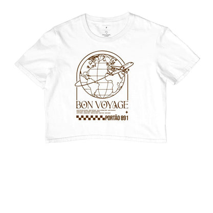 Cropped Bon Voyage – Portão 891 - Shop Viagem