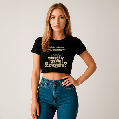 Cropped Travel Mood On - Shop Viagem