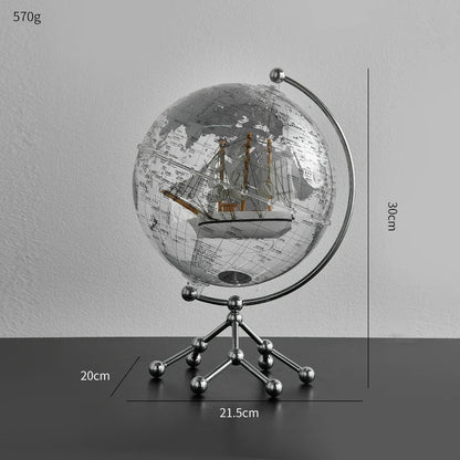 Globo Transparente Elegante de Decoração WorldDecor - Shop Viagem