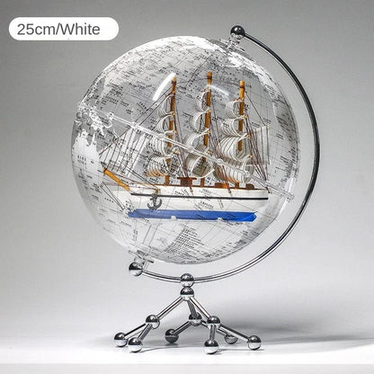 Globo Transparente Elegante de Decoração WorldDecor - Shop Viagem