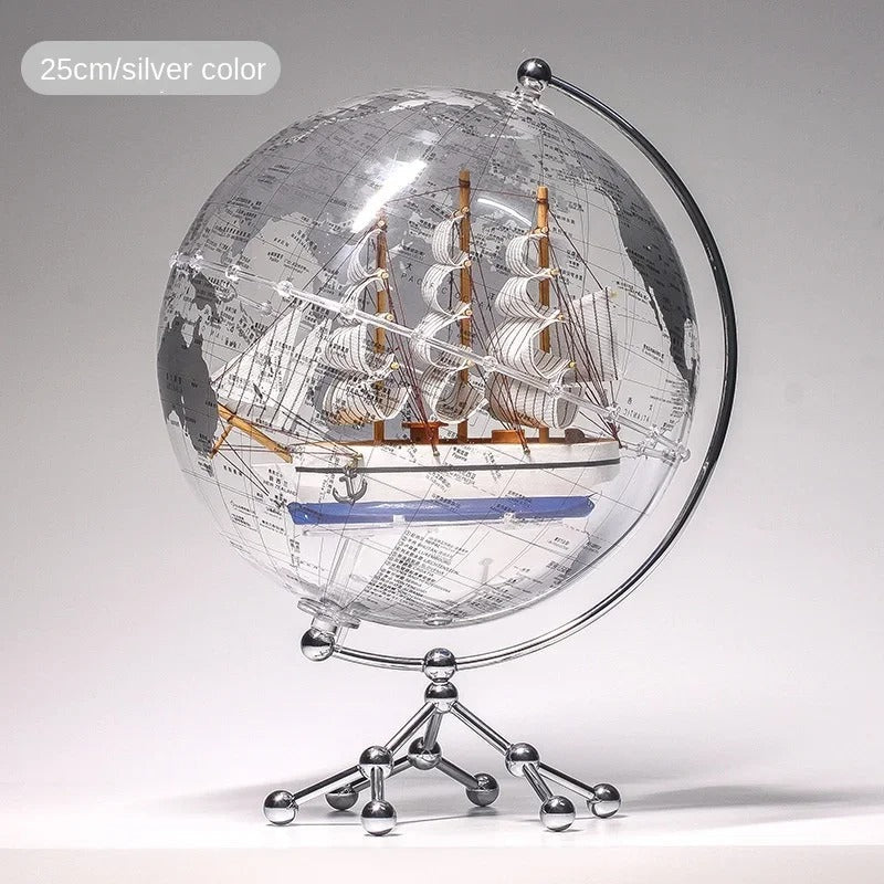 Globo Transparente Elegante de Decoração WorldDecor - Shop Viagem