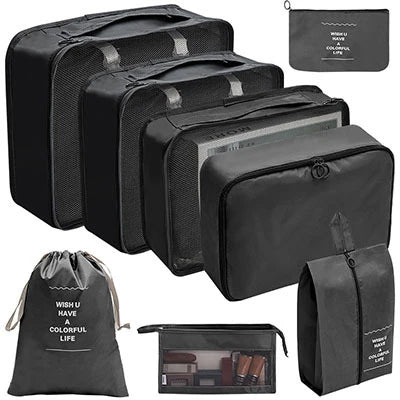 Kit Bagtravel - 08 Bolsas Organizadoras - Shop Viagem