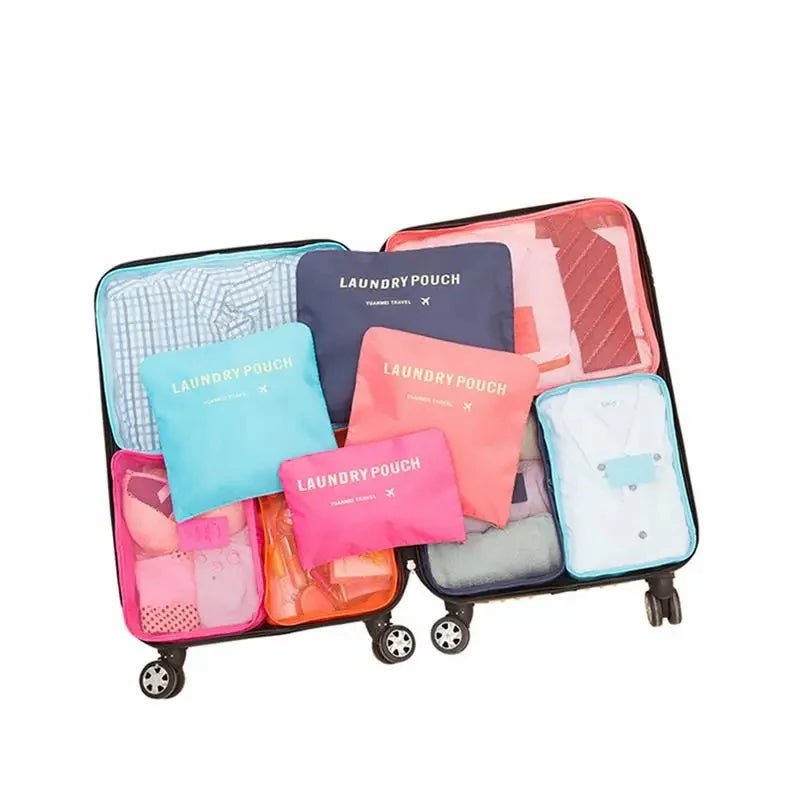 Kit Bolsas Organizadoras Para Mala de Viagem - 6 pçs - Shop Viagem