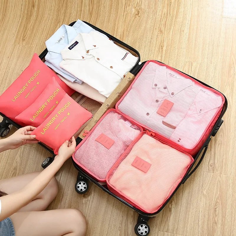 Kit Bolsas Organizadoras Para Mala de Viagem - 6 pçs - Shop Viagem