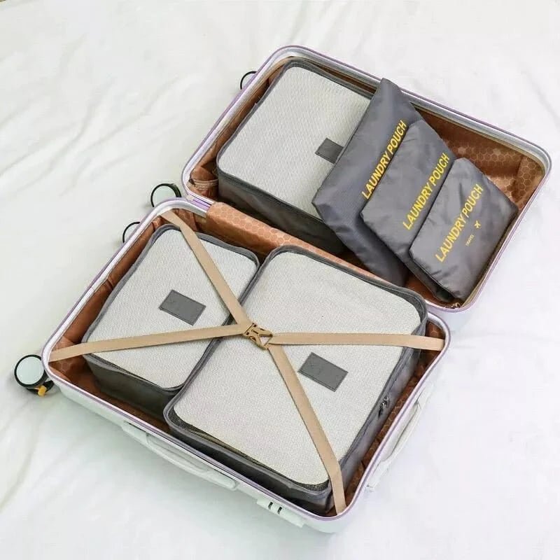 Kit Bolsas Organizadoras Para Mala de Viagem - 6 pçs - Shop Viagem