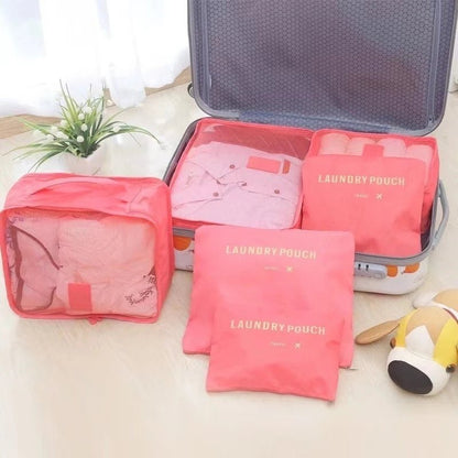 Kit Bolsas Organizadoras Para Mala de Viagem - 6 pçs - Shop Viagem