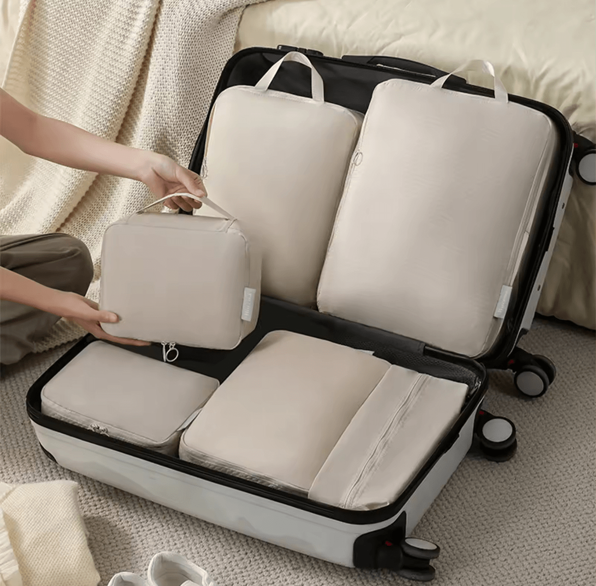 Kit de Organizadores de mala à prova d'água - 6 Pçs - Shop Viagem