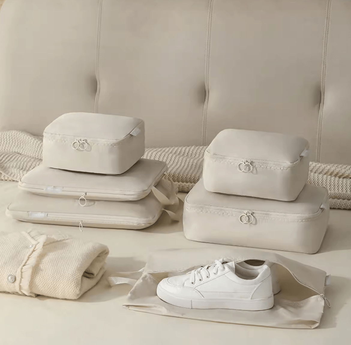 Kit de Organizadores de mala à prova d'água - 6 Pçs - Shop Viagem