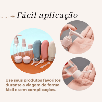 Kit Recipientes de Higiene Pessoal BasinPack Para Viagem - Shop Viagem