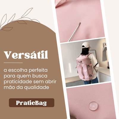 Mochila de Grande Capacidade PraticBag Impermeável - Shop Viagem
