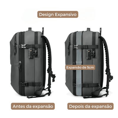 Mochila de viagem masculina compressão à vácuo 17 polegadas - Shop Viagem