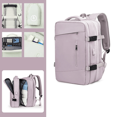 Mochila de Viagem Multiuso TravelTech - Carga USB - Shop Viagem