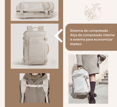 Mochila de Viagem Unissex - Travel BackPack - Shop Viagem