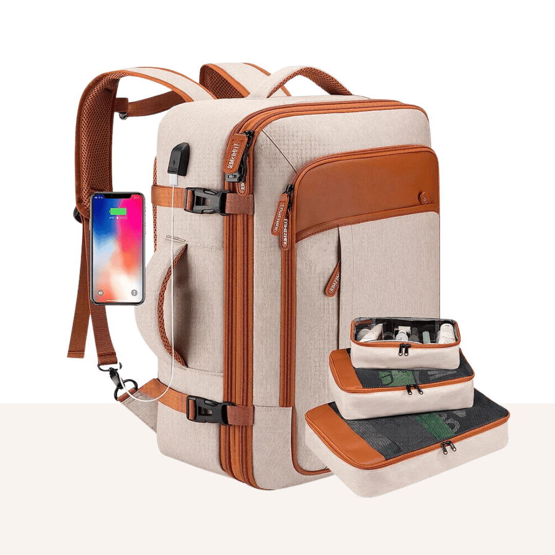 Mochila Feminina de Viagem VersaBag + 3 Necessaires GRÁTIS! - Shop Viagem