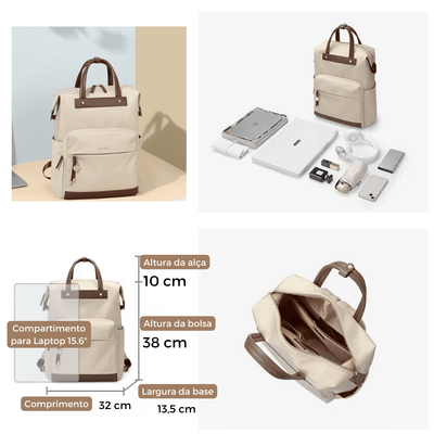 Mochila Feminina Elegante - Laptop 15.6 - Shop Viagem