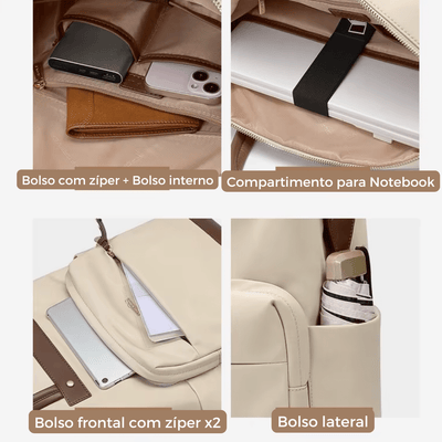 Mochila Feminina Elegante - Laptop 15.6 - Shop Viagem