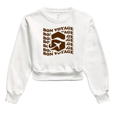 Moletom Cropped Bon Voyage - Shop Viagem