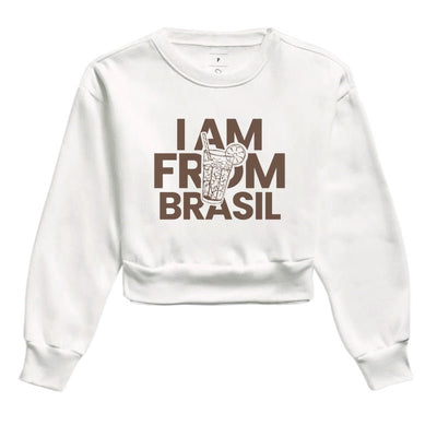 Moletom Cropped I Am From Brasil - Shop Viagem
