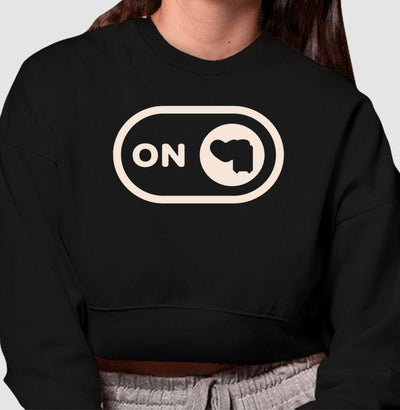 Moletom Cropped Travel Mode On - Shop Viagem