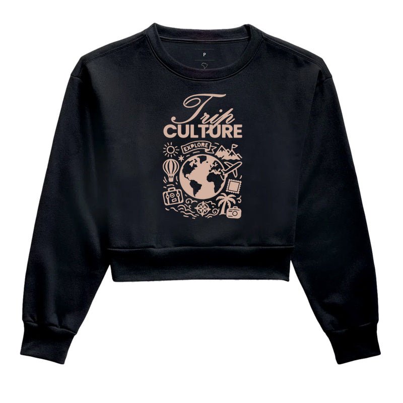 Moletom Cropped Trip Culture – Explore - Shop Viagem