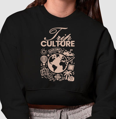 Moletom Cropped Trip Culture – Explore - Shop Viagem