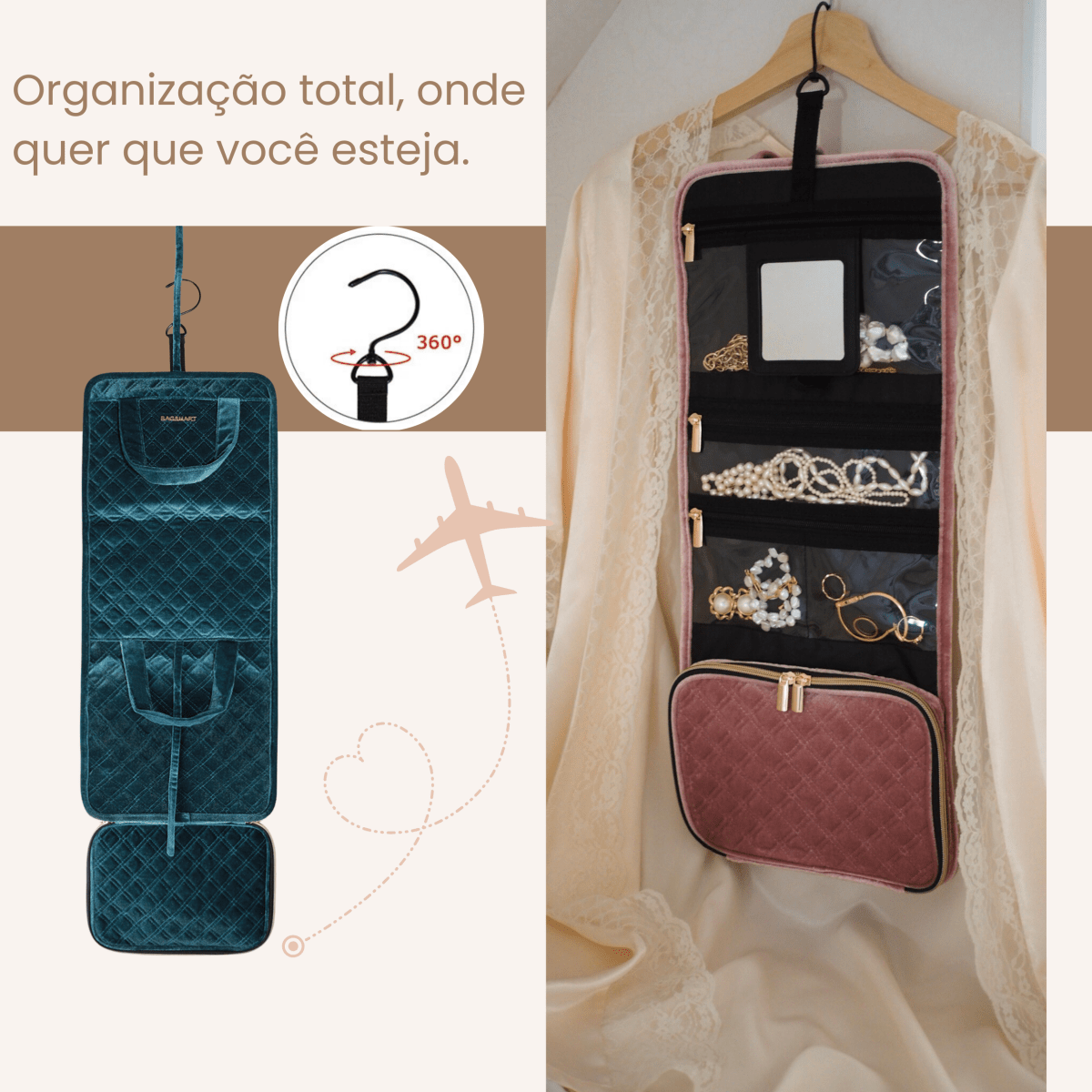 Necessaire Organizadora de Joias BagSmart - Shop Viagem