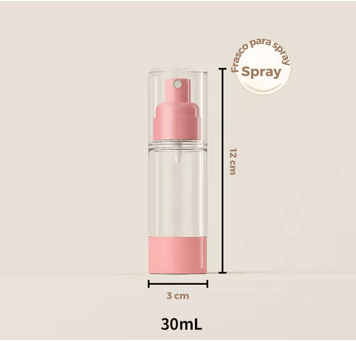 Nordic Touch - Spray Portátil de Viagem para Cosméticos - Shop Viagem
