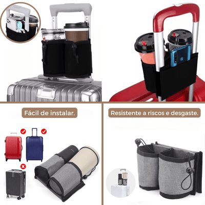 Porta - Bebidas de Viagem Durável - Compatível com Todas Alças de Mala - Shop Viagem