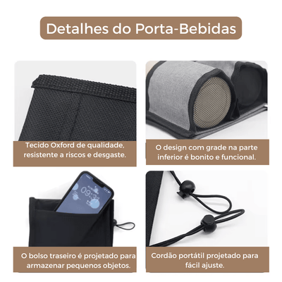 Porta - Bebidas de Viagem Durável - Compatível com Todas Alças de Mala - Shop Viagem