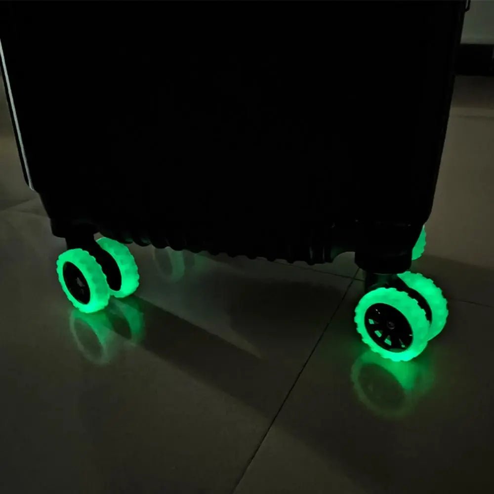 Rodas Protetoras para Malas LumiGlam Antirruído Iluminadas de Silicone - 8 peças - Shop Viagem