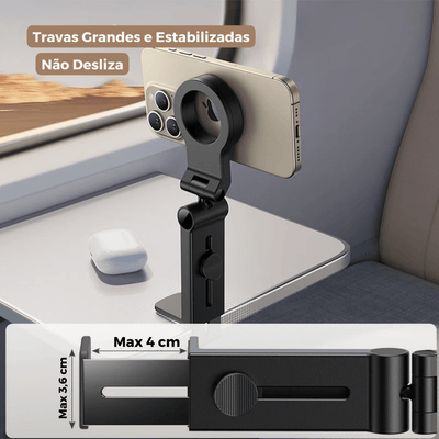 Suporte Magnético para Telefone - Rotação Flexível | Essencial para Viagens - Shop Viagem