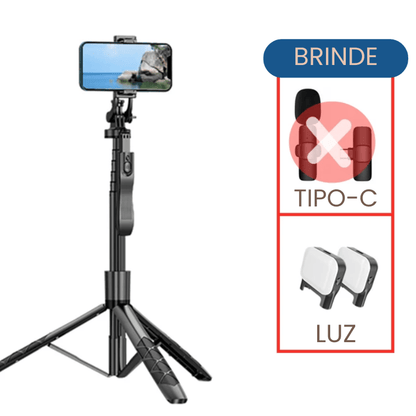 Suporte para Selfie Dobrável SelfTravel com conexão Bluetooth - Shop Viagem