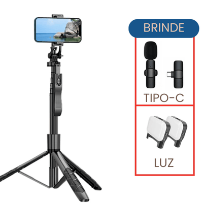 Suporte para Selfie Dobrável SelfTravel com conexão Bluetooth - Shop Viagem