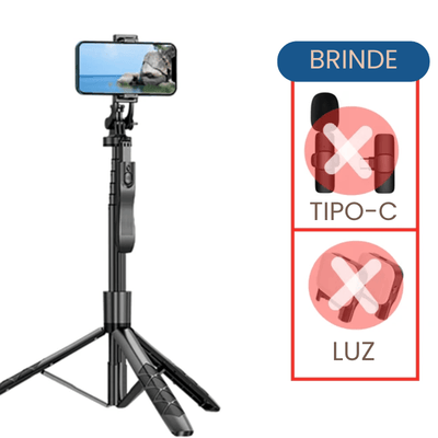 Suporte para Selfie Dobrável SelfTravel com conexão Bluetooth - Shop Viagem
