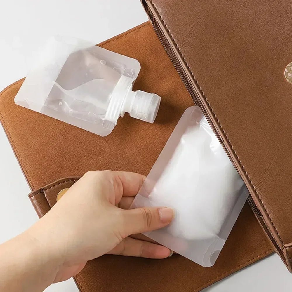 TravelFill - Kit de Mini Bolsas Recarregáveis para Cosméticos - Shop Viagem