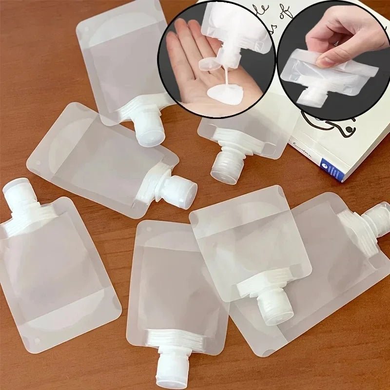 TravelFill - Kit de Mini Bolsas Recarregáveis para Cosméticos - Shop Viagem