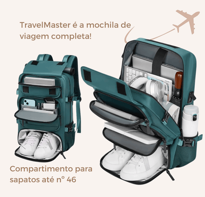 TravelMaster - Mochila de Viagem Feminina Impermeável - Shop Viagem