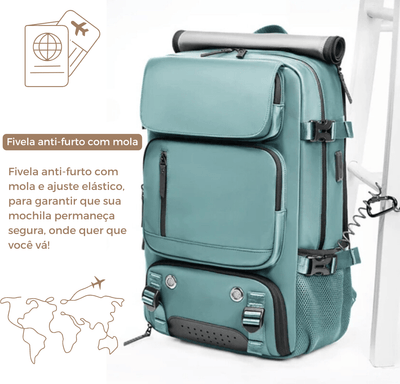 TravelMaster - Mochila de Viagem Feminina Impermeável - Shop Viagem
