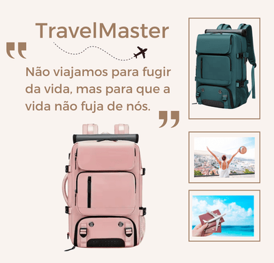 TravelMaster - Mochila de Viagem Feminina Impermeável - Shop Viagem